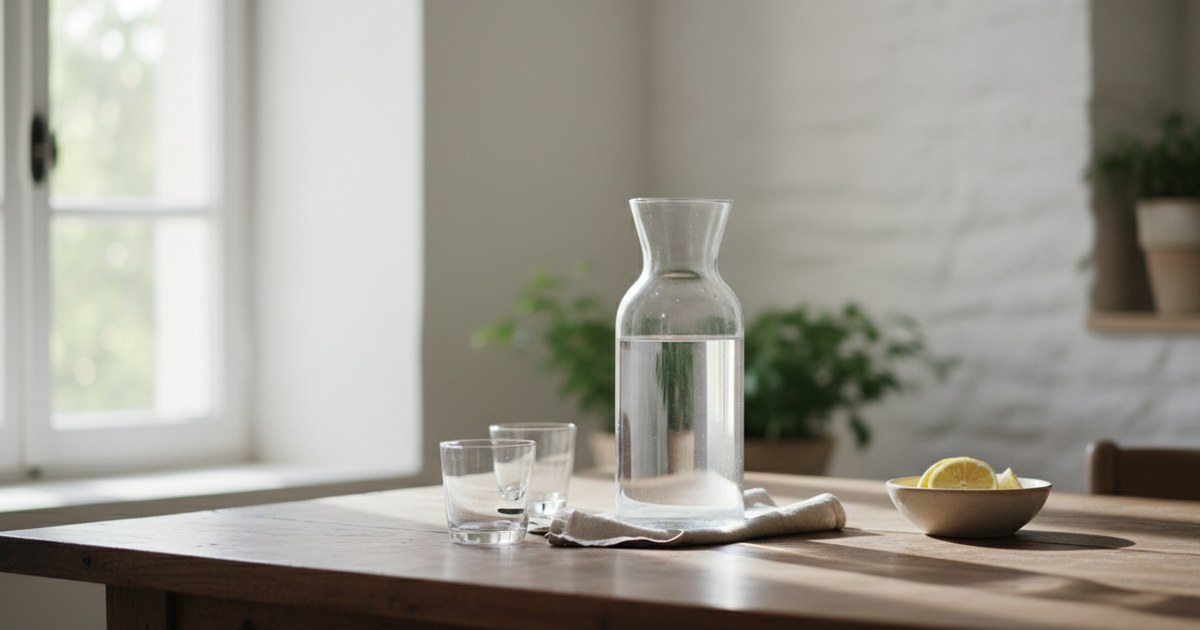 La carafe d’eau, compagne discrète de nos tables
