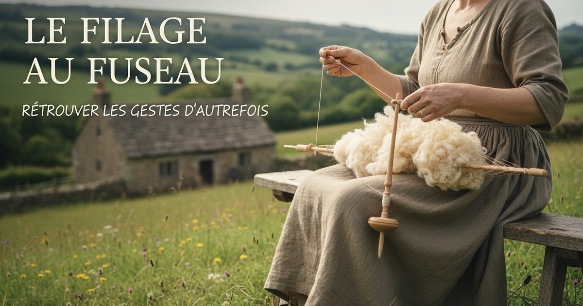 Le filage au fuseau : retrouver les gestes d’autrefois