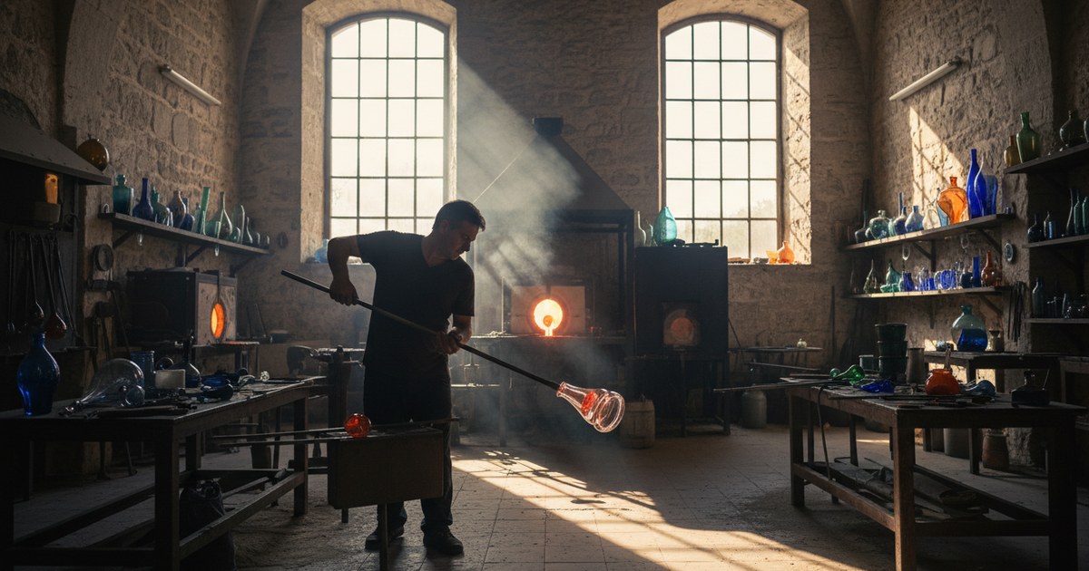 L’art ancestral de la verrerie soufflée